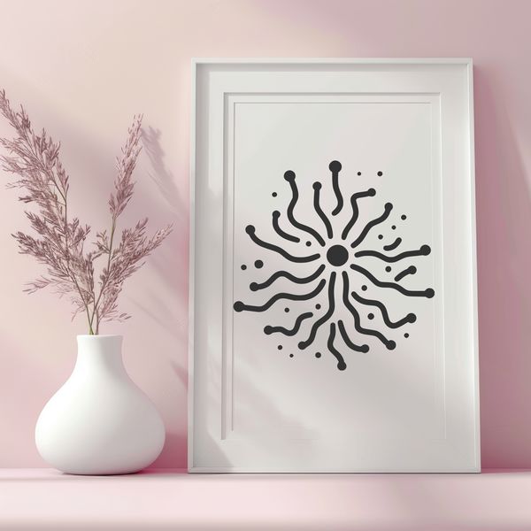 Vector Bacteria Design Illustrative representation of a single-celled bacterium in vector format.
