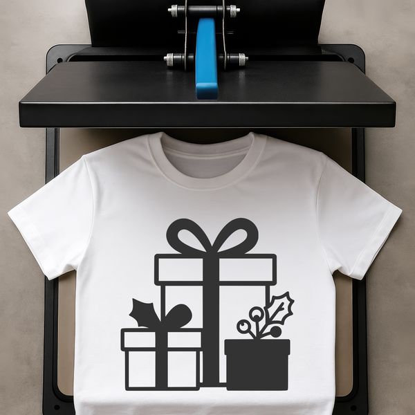 A digital representation of a gift box with a ribbon around it.