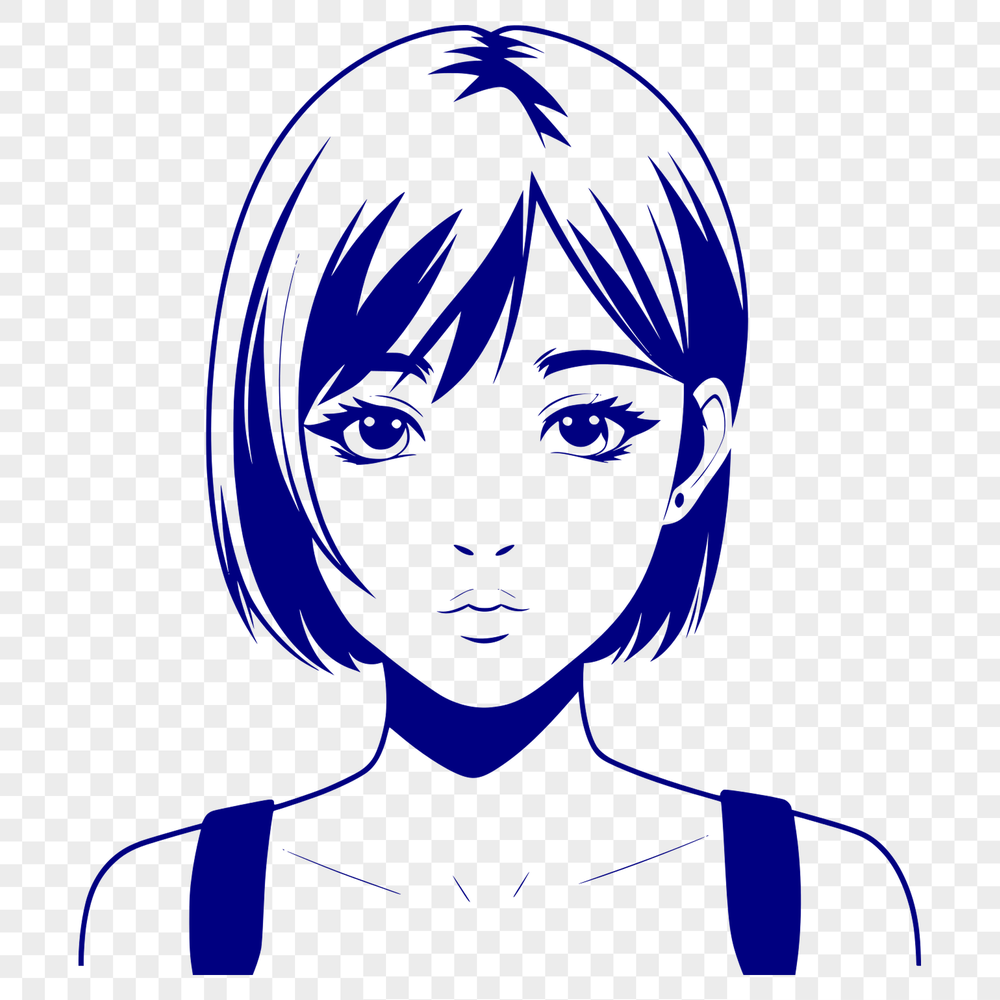 Beautiful Girl Clip Art Vector Design Illustrative representation of a girl, created as vector art for digital design projects.