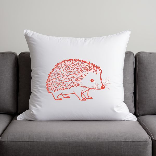 Beautiful Hedgehog Clip Art SVG A detailed illustration of a hedgehog, suitable for graphic design projects.