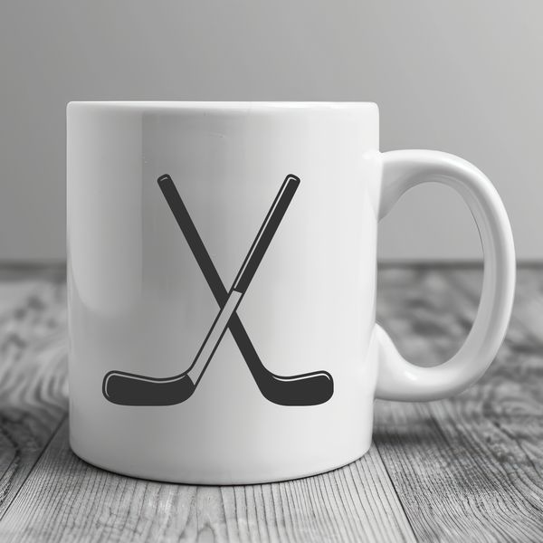 Vector Hockey Graphics A graphic illustration of a hockey stick and puck, created as a vector design.