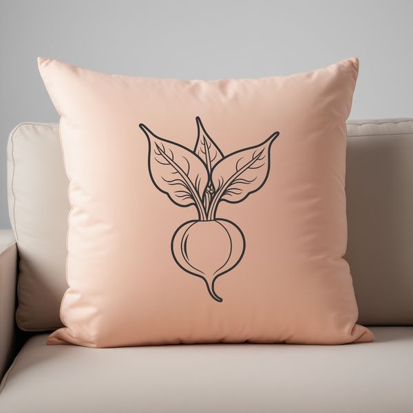Free Vector Radish Silhouette An SVG file representation of a single radish in high resolution.