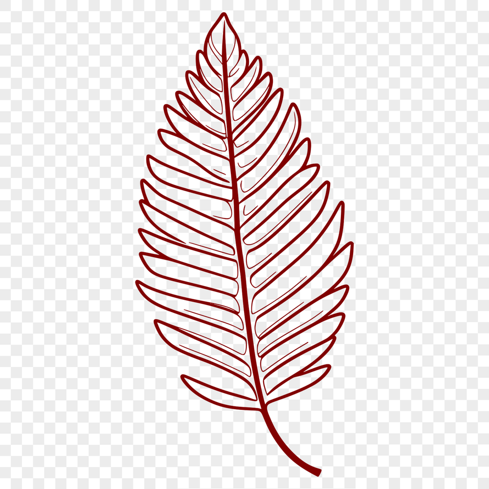 A single green leaf with veins and edges, designed as a vector graphic.