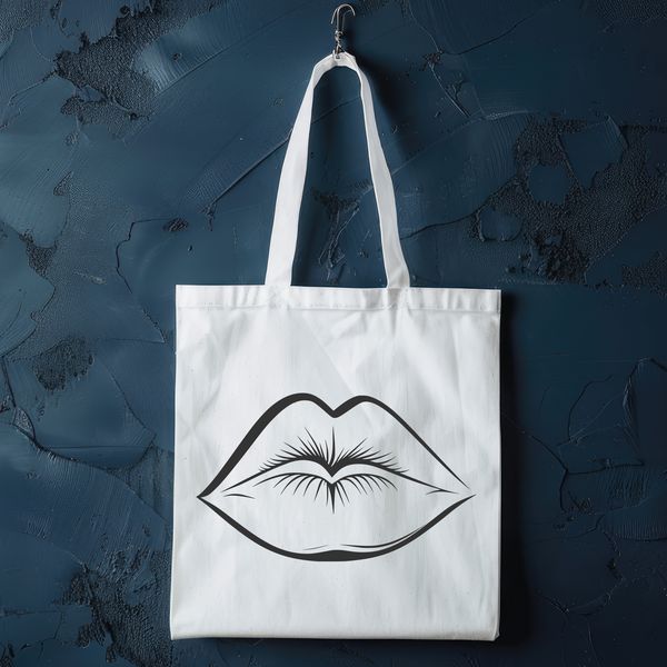 Isolated lips design element Vector graphic design element featuring isolated lips for various applications.