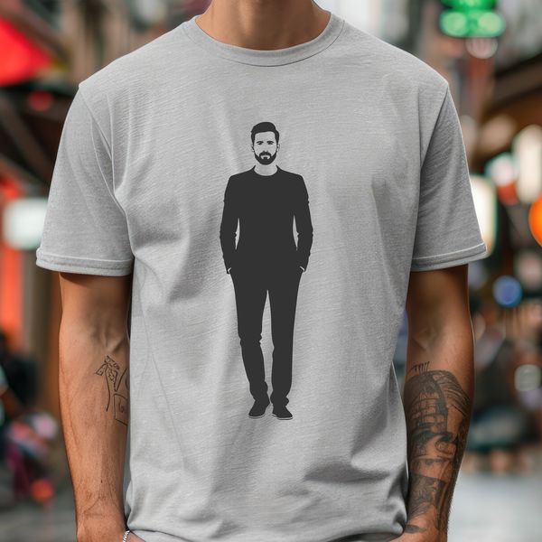 Simple Man Figure Vector Graphic A male figure illustration created using vector graphics.