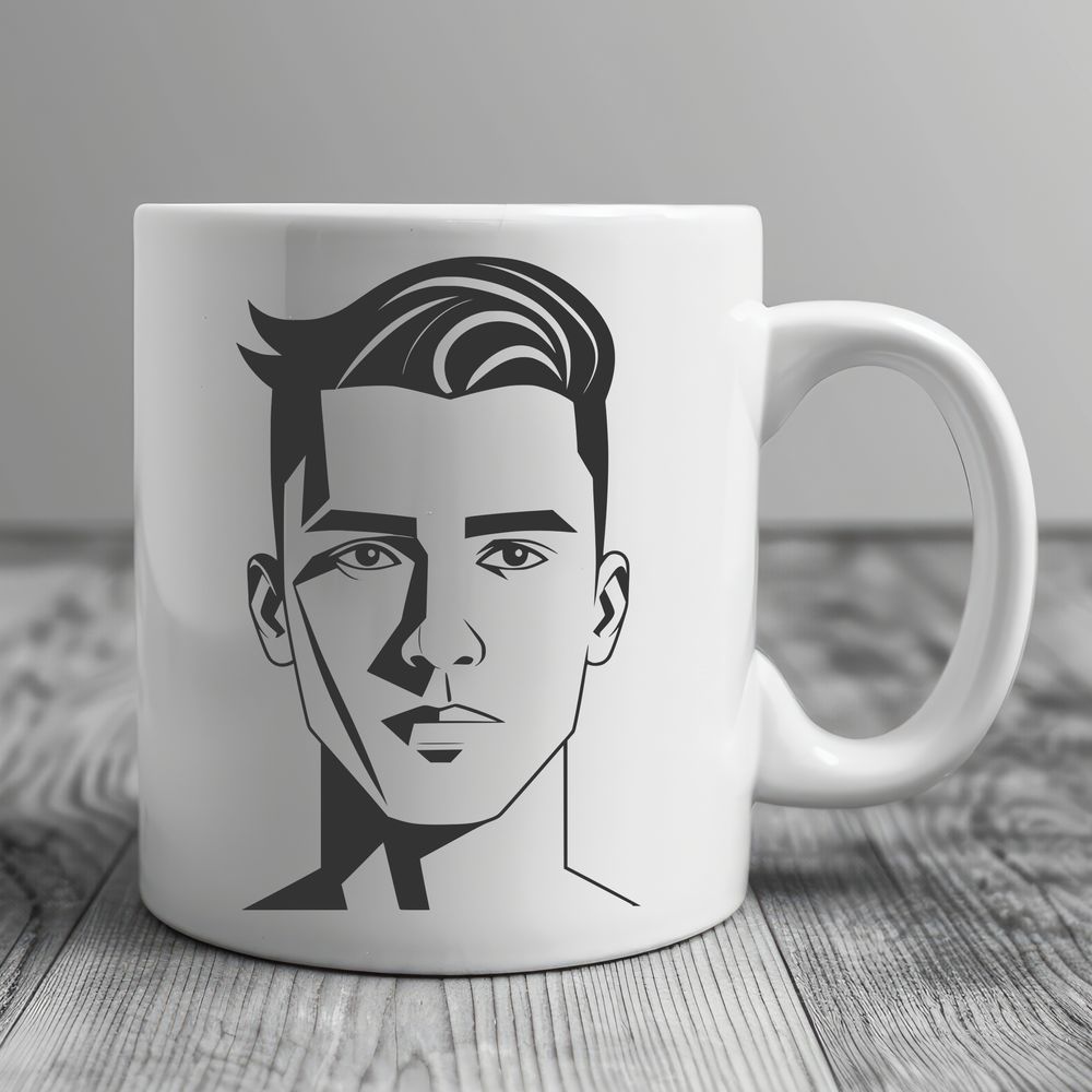 Adult Male SVG Graphic Illustration An SVG graphic representation of an adult human male.