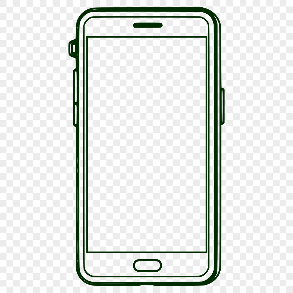 Mobile Phone Icon Design A smartphone design made from vector art.