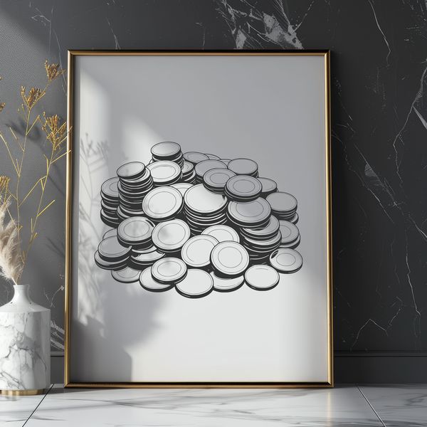 World Coins Illustration in Vector Format A set of circulating and commemorative coins from around the world in vector format.