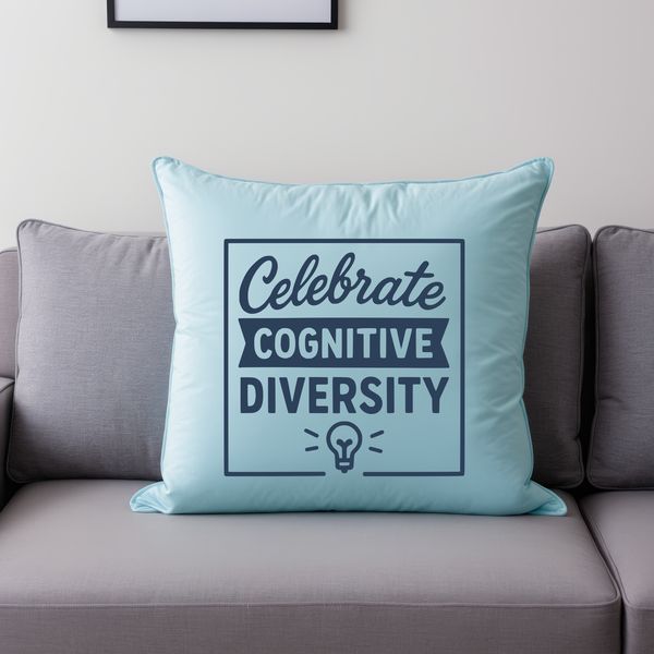 Neurodiversity quote with inclusive message about acceptance and understanding of neurodevelopmental differences.