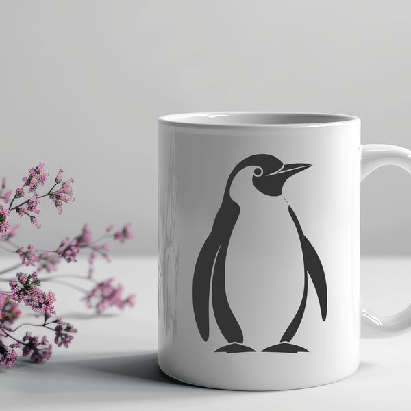 Free Vector Art of a Happy Penguin A simplified illustration of a penguin in vector format.