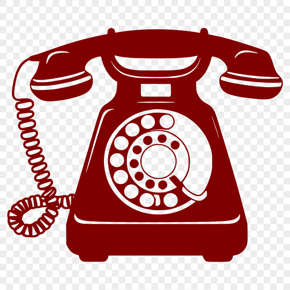Clean Telephone Graphic Design A simple telephone graphic designed as vector art.