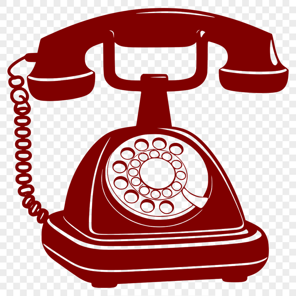 Phone Icon SVG Illustration A high-quality illustration of a telephone for graphic design projects.