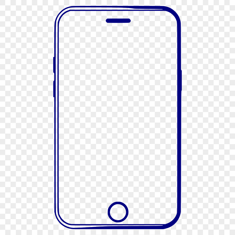 Tech Device Graphics A digital illustration of a smartphone device in its various components.