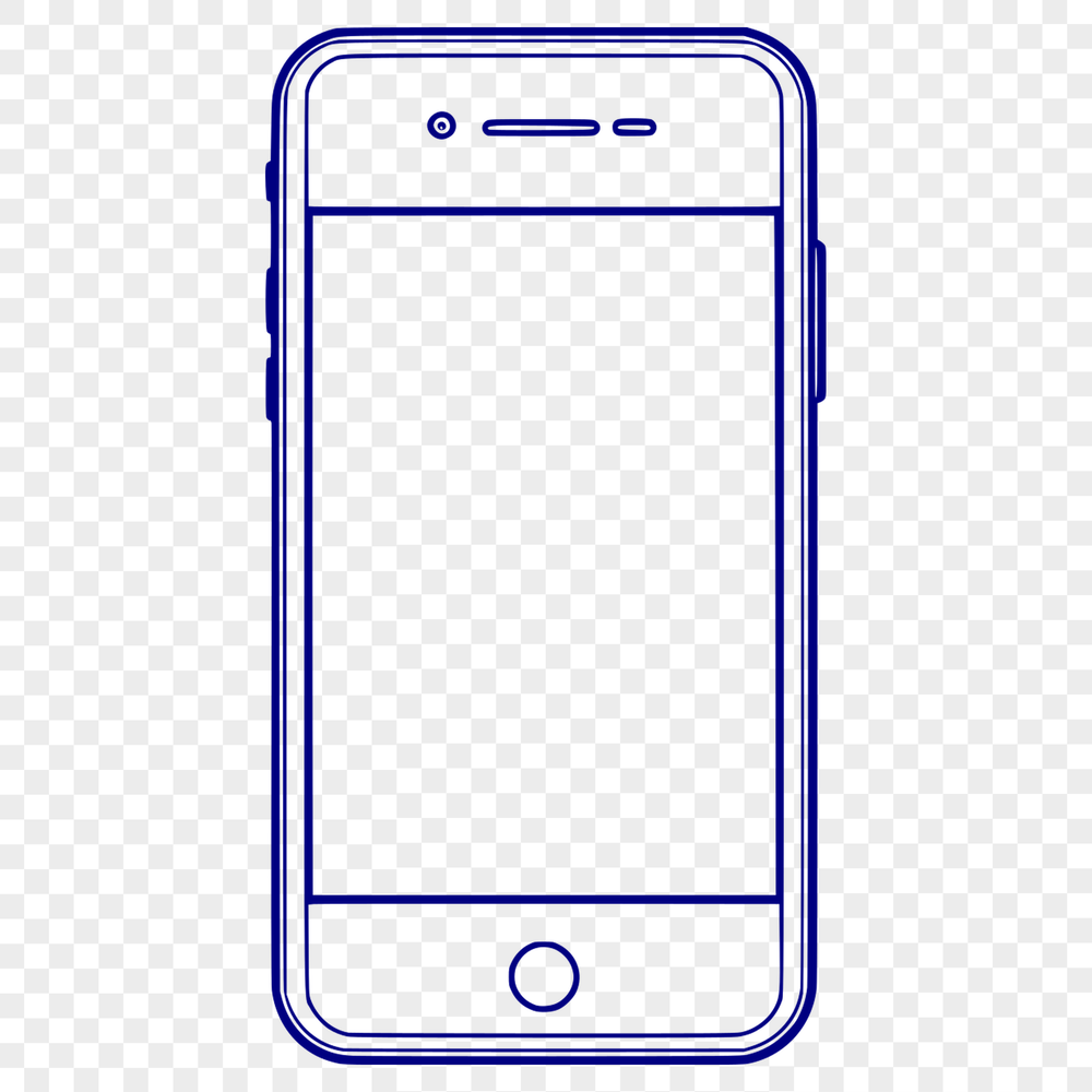 A high-tech mobile phone with a sleek design, designed as vector art for digital use.