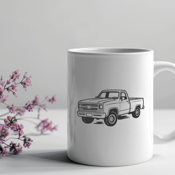 Rugged Vector Truck Illustration SVG illustration of a pickup truck, suitable for vector art projects and commercial use.