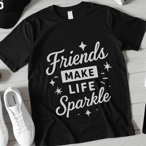Heartfelt Friendship Sayings in SVG Format Inspirational quote about friendship in vector format for personal and commercial use.