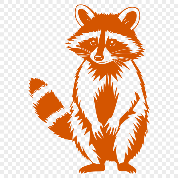 Raccoon Illustration for Digital Design An editable SVG image of a raccoon suitable for use in digital design projects.