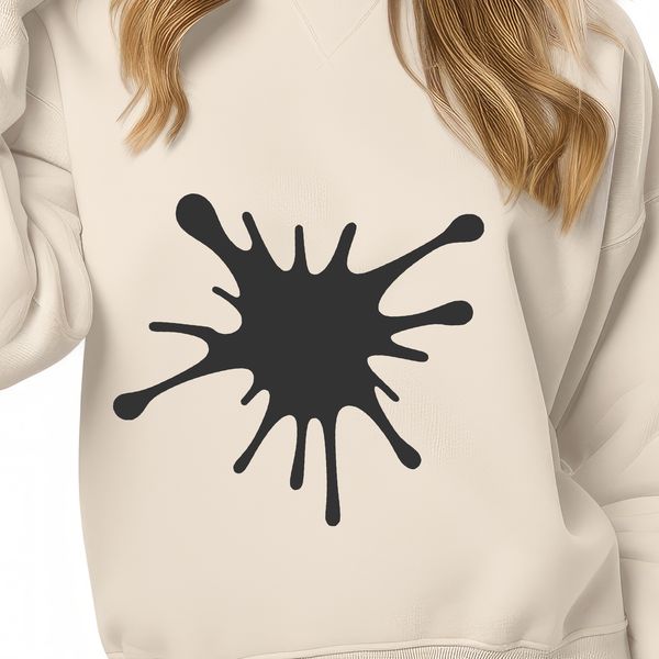 Beautiful Vector Splat Illustration Vector shape illustration of a splat on a surface, suitable for use in design projects.