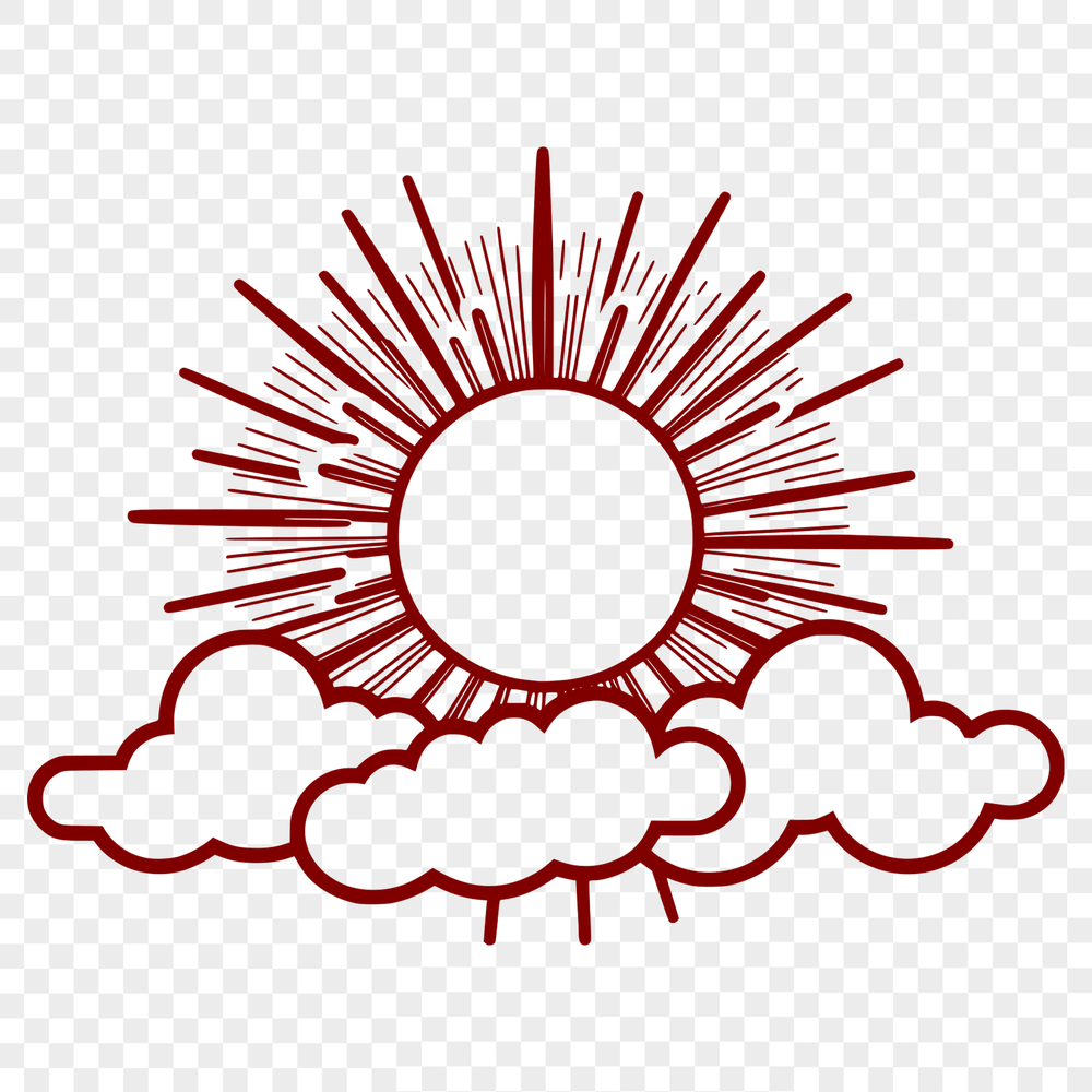 Vibrant Sun Icon Illustrative sun icon with vibrant colors, suitable for design projects.