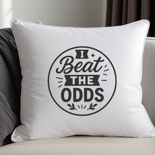 A heartfelt survivor quote in a clean vector design.