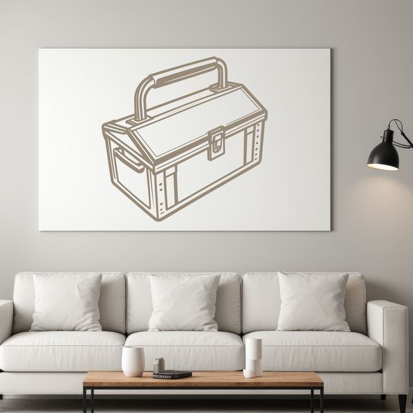 Handyman Essentials Toolbox Vector Illustration Vector illustration of a toolbox with various tools and equipment, suitable for DIY projects and crafts.