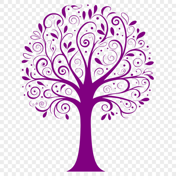 Beautiful Free SVG Tree Design A scalable graphic representation of a tree with clean lines and precise details.