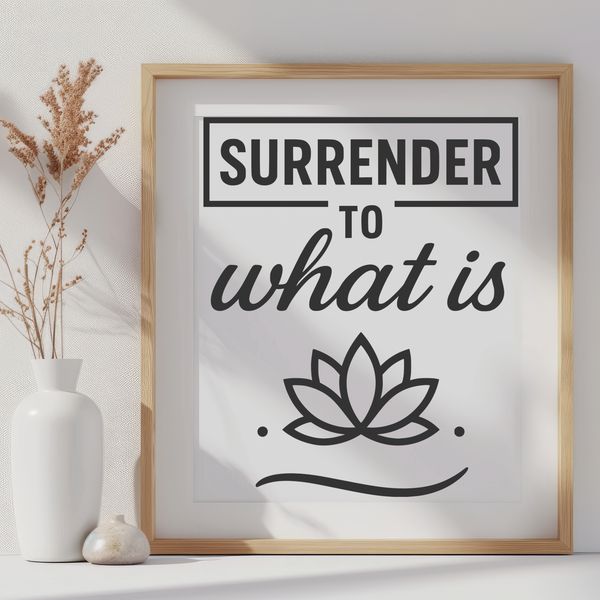 Yoga Motivation Quote SVG Design A quote about yoga in bold vector typography, suitable for digital art projects.