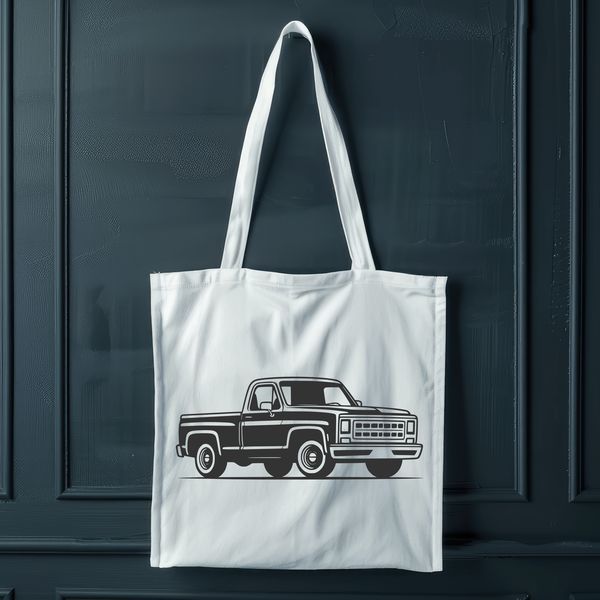 Detailed Pick-Up Vehicle Design A detailed illustration of a pickup truck, ideal for vector design projects.