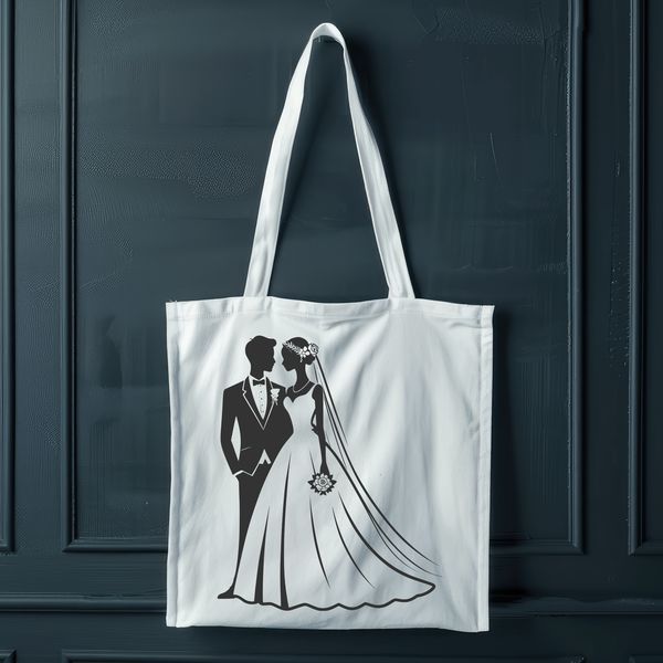 Free Wedding Vector Graphic Design A detailed illustration of a bride and groom exchanging vows at their wedding ceremony, suitable for vector design projects.