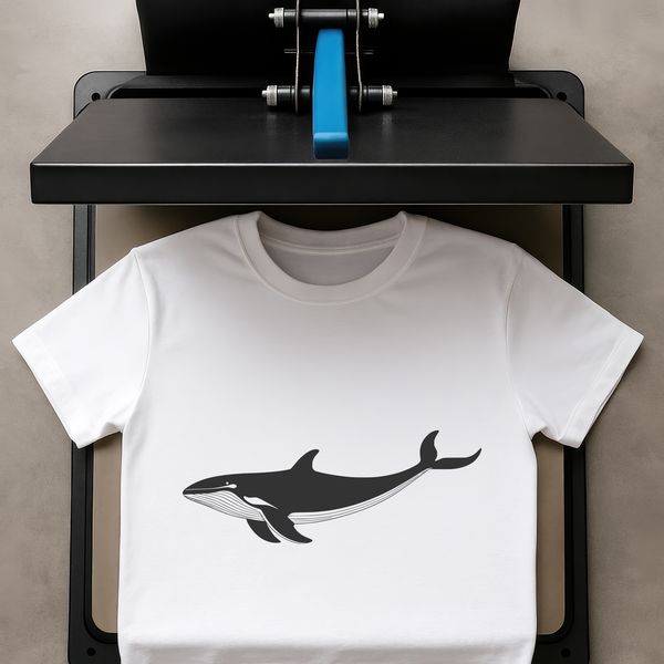A whale silhouette vector graphic suitable for commercial or personal use.