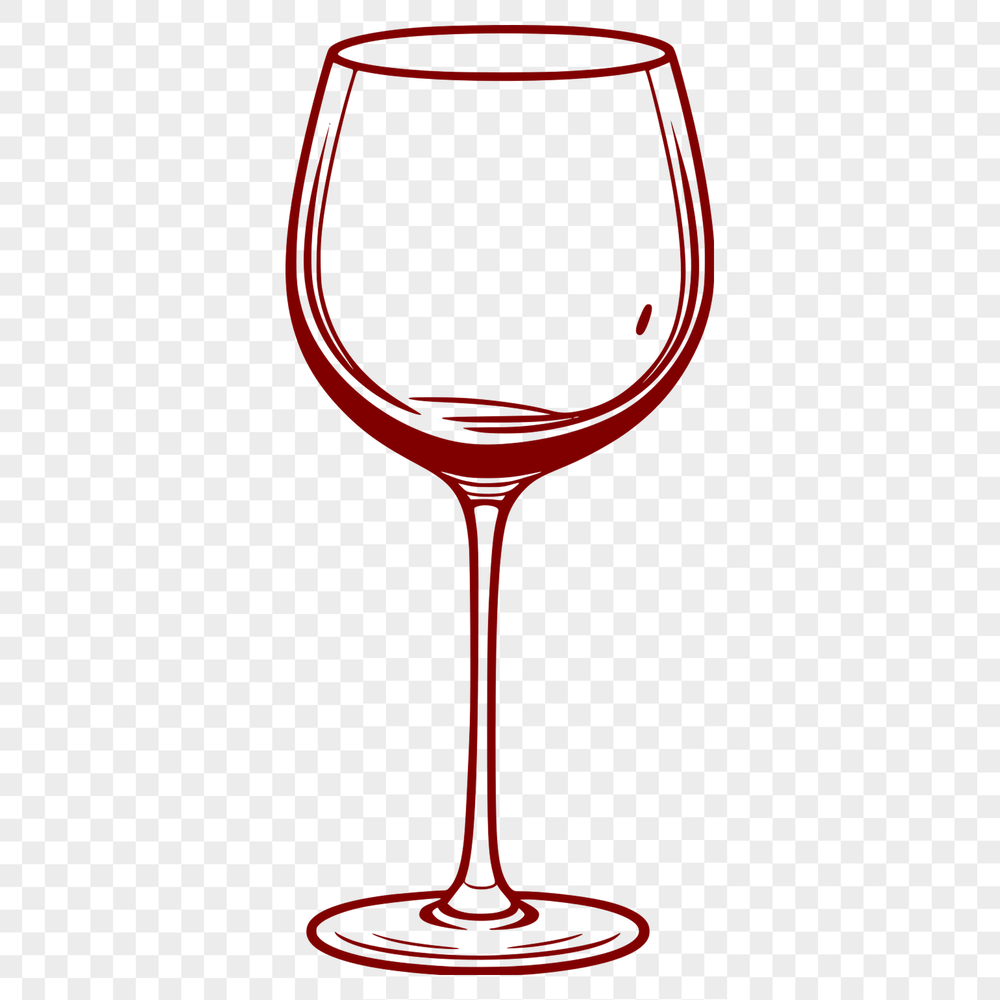 SVG Wine Glass Icon Vector graphics of a wine glass containing liquid, designed for digital use.