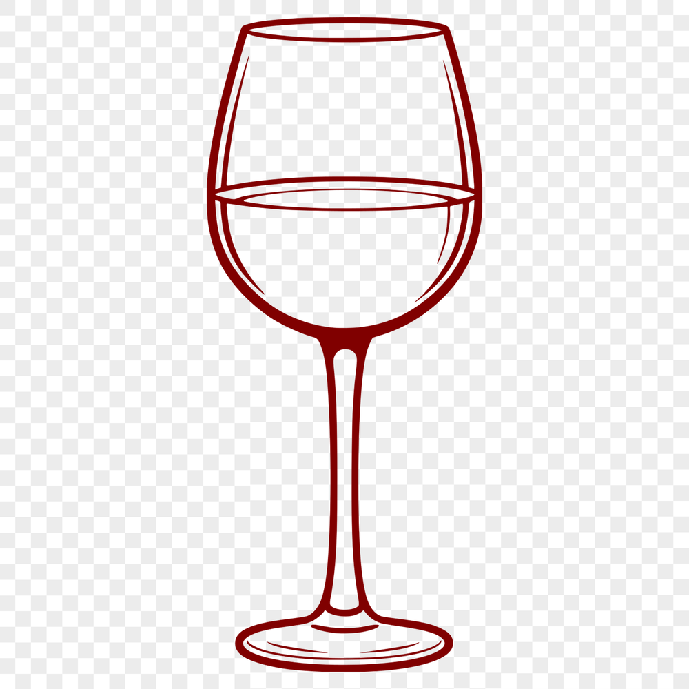 Minimalist Wine Design An abstract design featuring a wine-filled glass in a minimalist style.