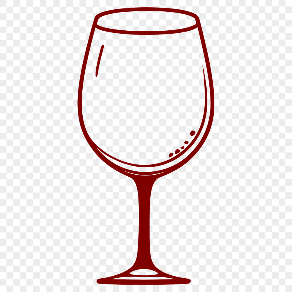 Free Vector Wine Art A detailed vector illustration of a glass filled with red wine.