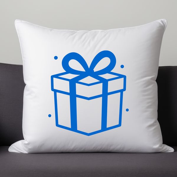 A clean SVG design featuring an open gift package with colorful contents spilling out.