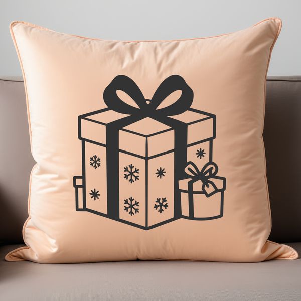 A decorative gift box with a festive design, perfect for Christmas or special occasions.