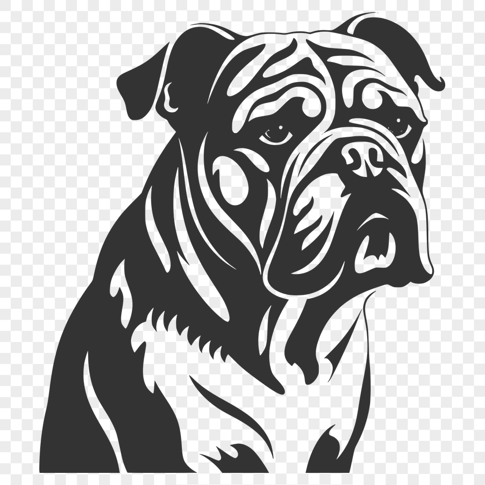 Free Free Bulldog Digital Art