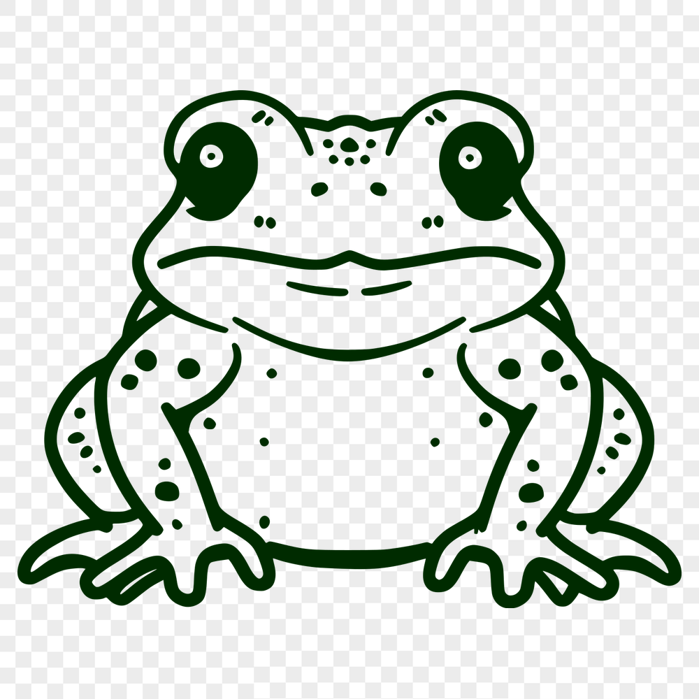 Free Unique Toad Drawing