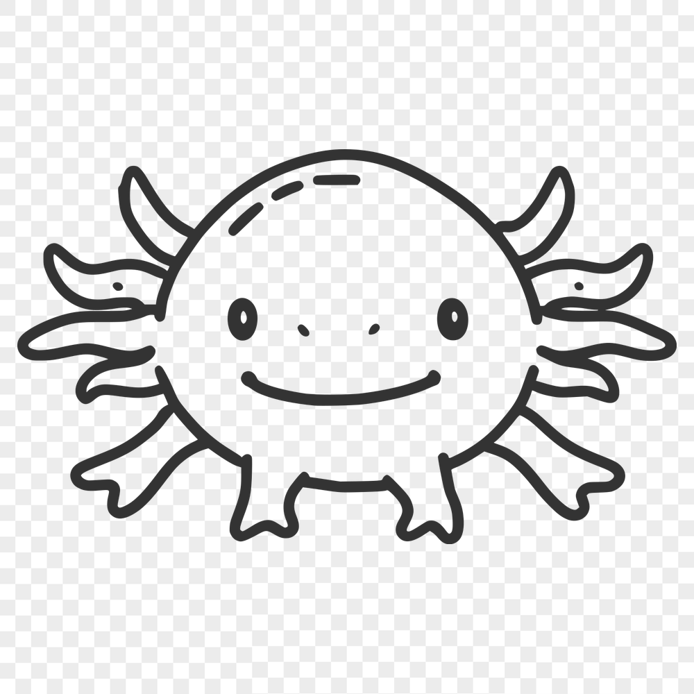 Artistic Axolotl DXF