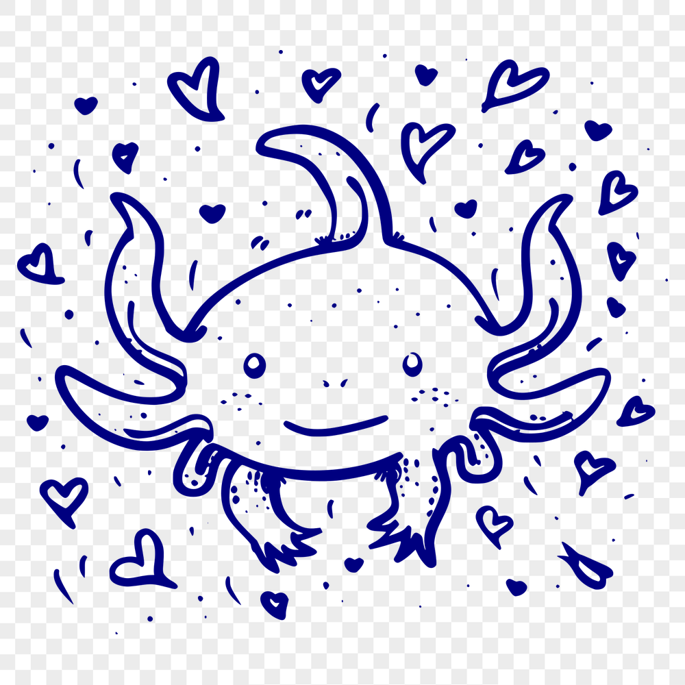 Beautiful Axolotl Artwork