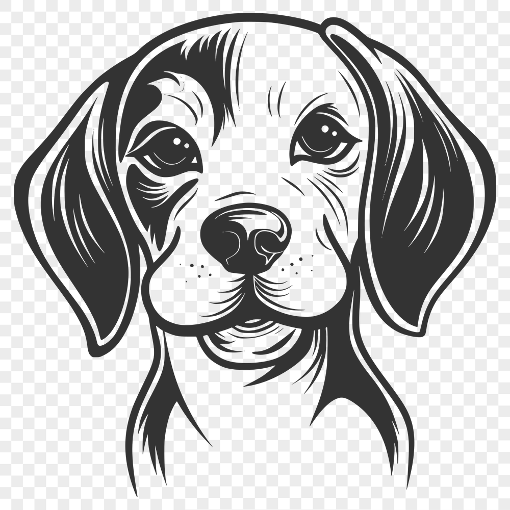 Free Creative Beagle Stencil