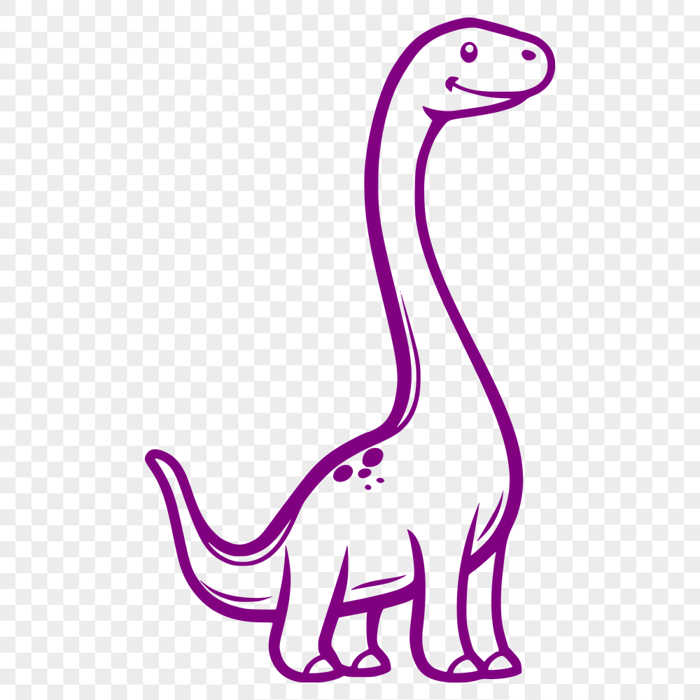 Beautiful Brachiosaurus Digital Artwork