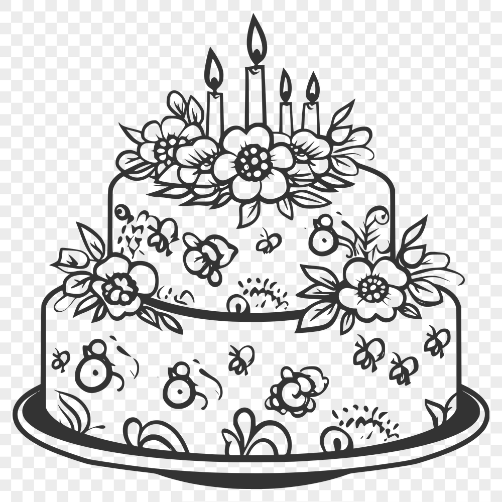 Creative Cake - SVG For Commercial Use