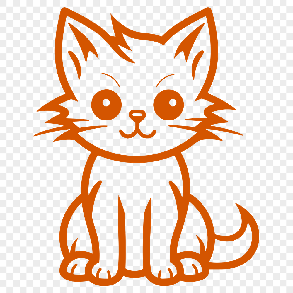 Stunning Kitten SVG