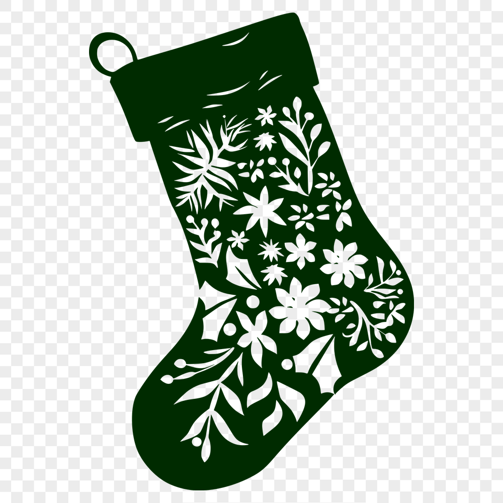 Floral Stocking - For Cricut Project