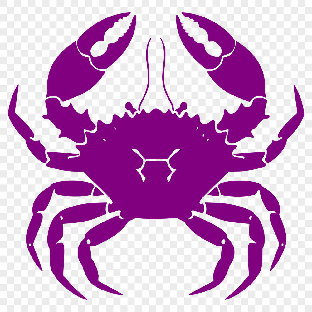 Free Crab SVG, PNG, PDF And DXF Files