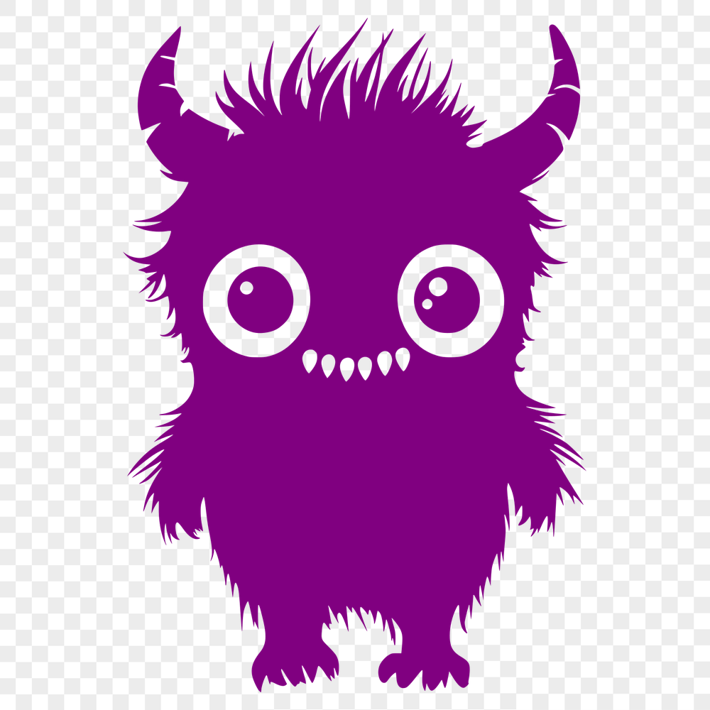 Cute Monster DXF - Free Commercial Use Download