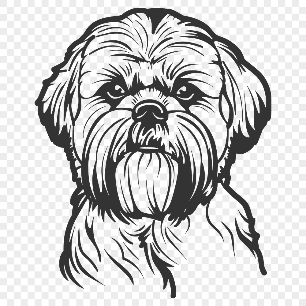 Free Beautiful Shih Tzu Digital Art