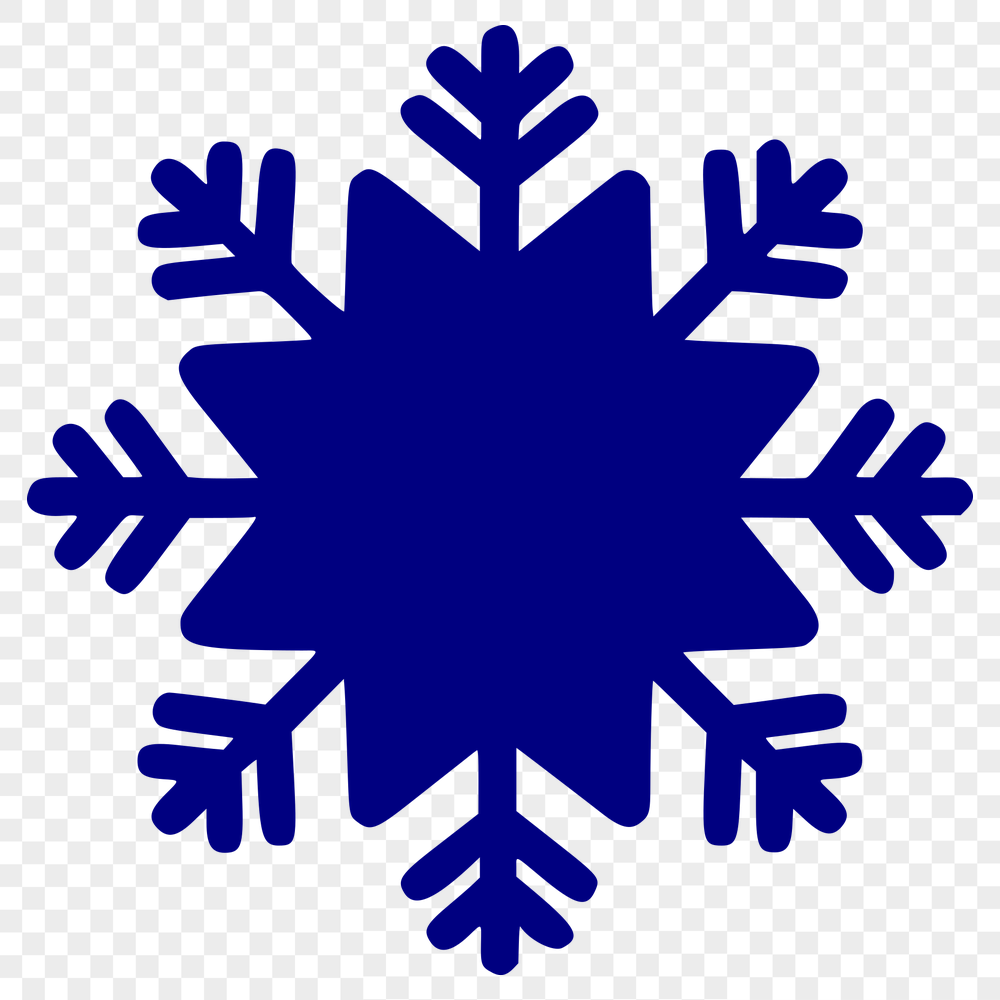 Unique Snowflake Silhouette