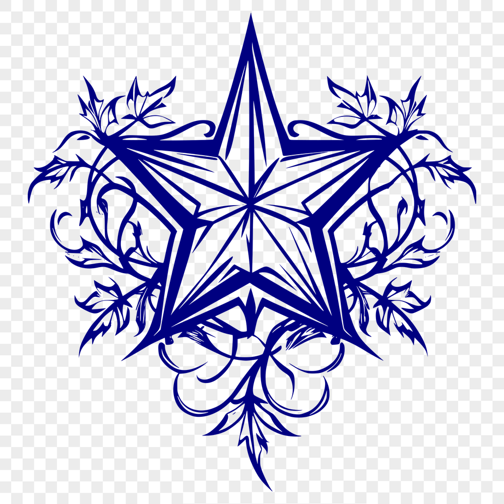 Free Unique Star Digital Artwork PNG - Commercial Use