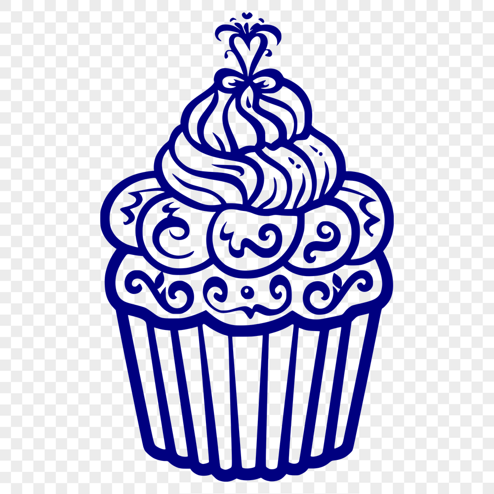 Stunning Cupcake Vector Image